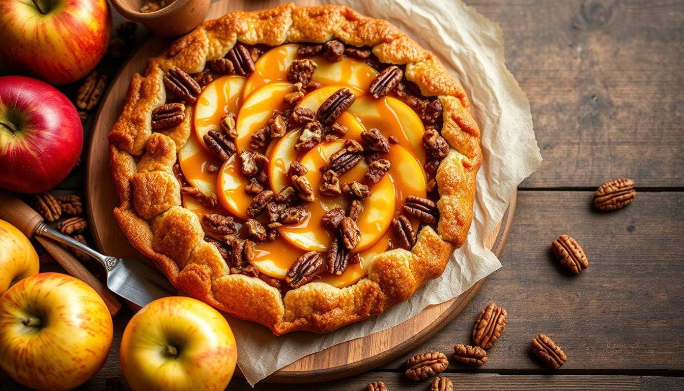 recipe for apple and pecan tart​