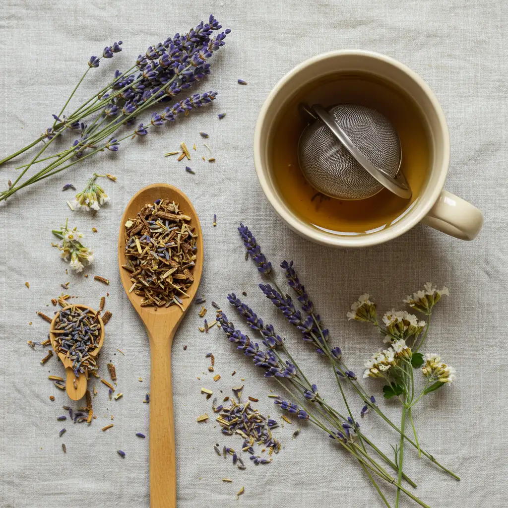 valerian-lavender-tea-ingredients.webp Valerian root tea with lavender ingredients