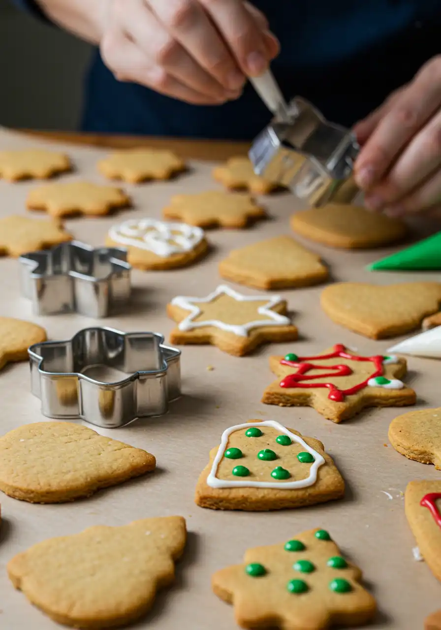 decorating-vegan-cookies.webp Decorating vegan holiday cookies with icing