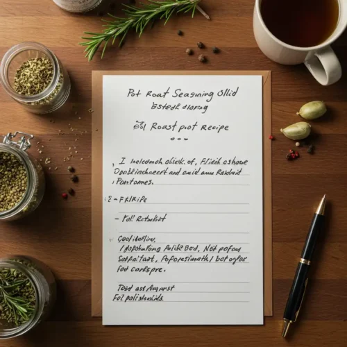 Printable Pot Roast Seasoning Recipe Card