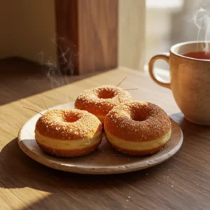 recipe card layout for making cockroach flour doughnuts