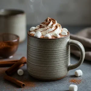 Illustrated steps of stovetop hot chocolate preparation